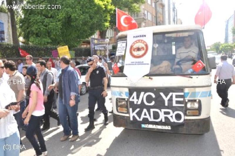 4/C liler Kadro İçin Yürüdü