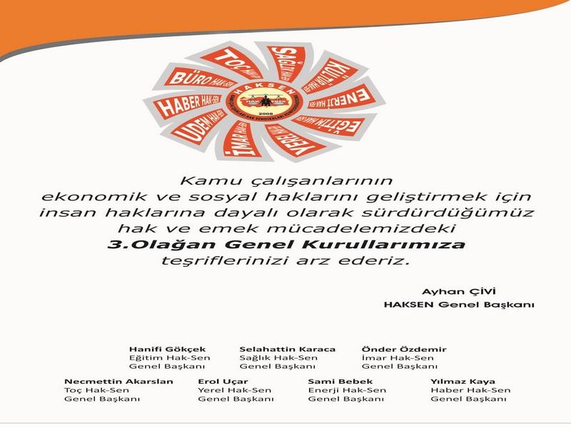 Üye Sendikaların 3.Olağan Genel Kurulu 