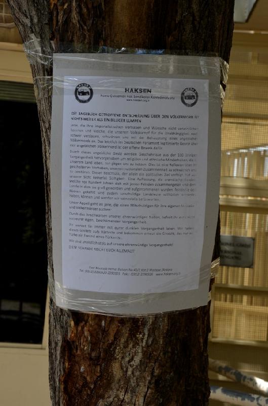 Sözde Soykırım Kararına Fırınlı Protesto