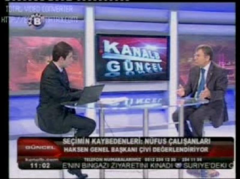 Genel Başkanın Kanal B'deki Açıklamaları 