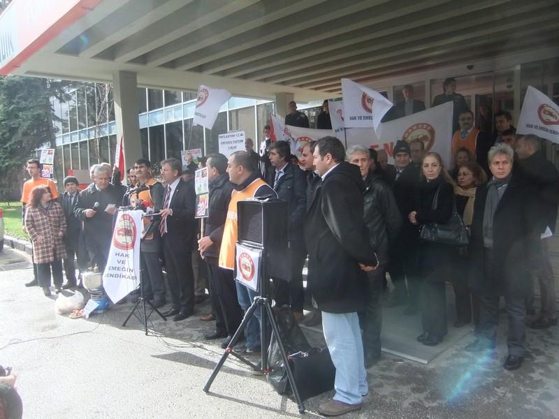 TÜİK Önünde Zamları Protesto
