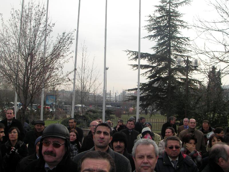 Ankara Adliyesi havuzunda protesto