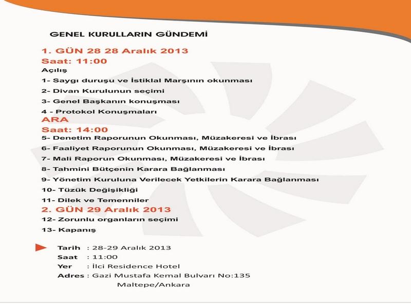 Üye Sendikaların 3.Olağan Genel Kurulu 