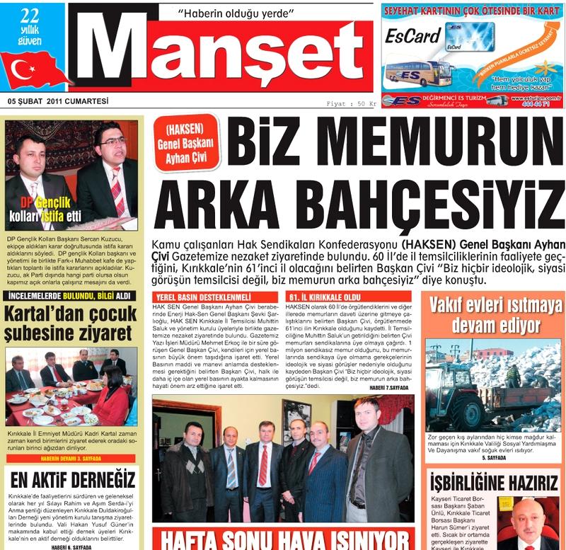 Çivi: Memurun Arka Bahçesiyiz