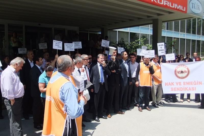TÜİK’te Adaletsizlik Protesto Edildi.