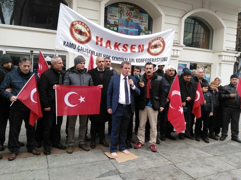 2017 Yılının İlk Eyleminde Terör Protestosu