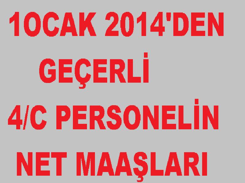 4/C maaşı en düşük 1.286,en yüksek 1.807 TL