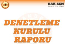 Haksen Denetleme Kurulu Raporu