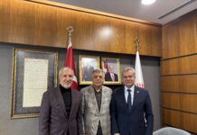 Türk Parlamenterler Birliği Genel Başkanı Sn. Nevzat Pakdil’i ziyaret.